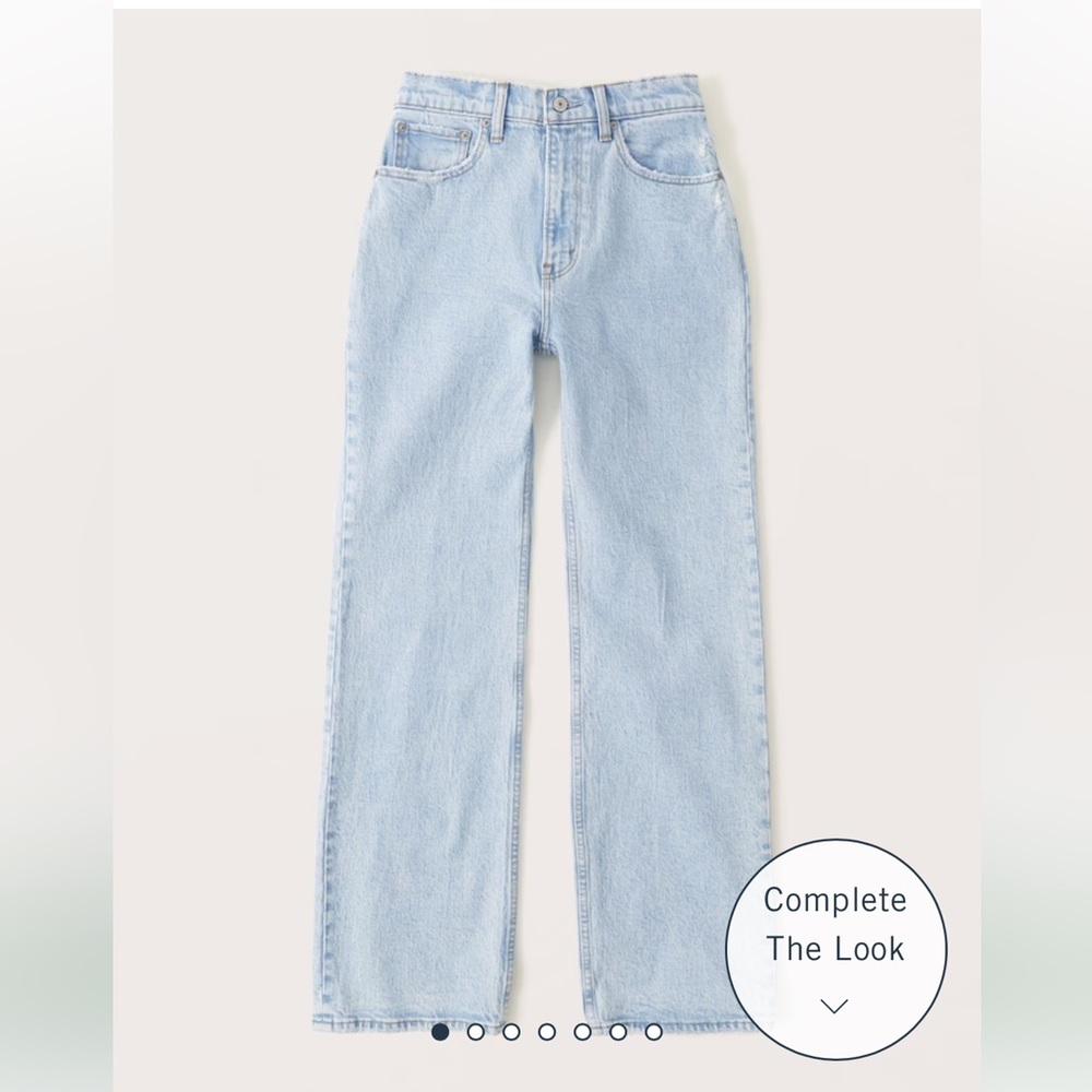 ABERCROMBIE | Curve Love 90’s High Rise relaxed jeans